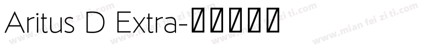 Aritus D Extra字体转换